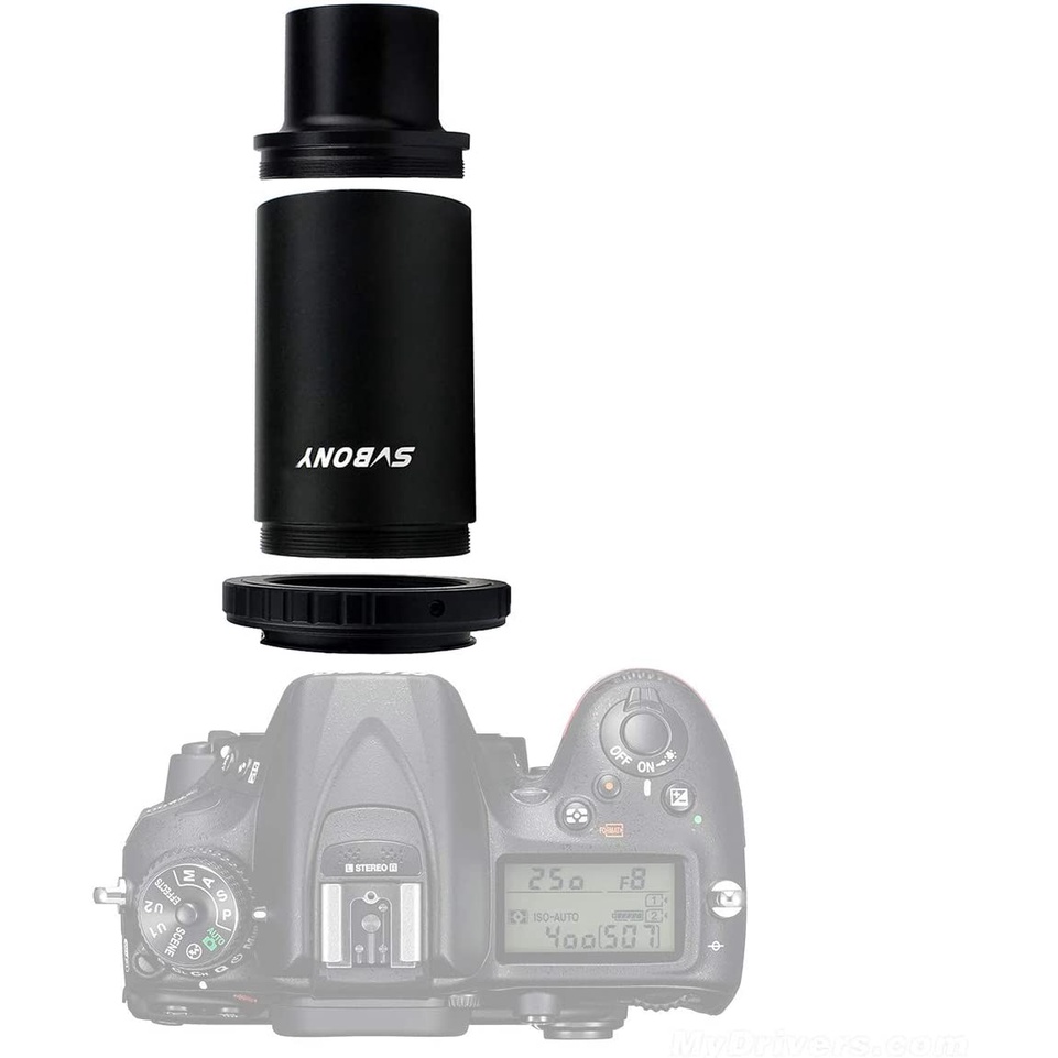 SVBONY CA1 อะแดปเตอร์กล้องโทรทรรศน์ดาราศาสตร์หลอดขยาย SLR กล้องถ่ายภาพแขนโลหะทั้งหมด 1.25 นิ้วเข้ากันได้สำหรับการถ่ายภาพกล้อง DSLR