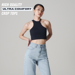 Ultra-Comfort Not Basic Crop-Top - Navy (READY-TO-SHIP)