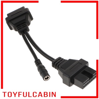 [Toyfulcabin] สายเคเบิ้ลอะแดปเตอร์แปลง 12 Pin To 16 Pin Obd2 Ii สําหรับ Mitsubishi