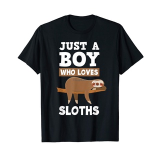 ขายดี เสื้อยืดลําลอง แขนสั้น พิมพ์ลาย Just A Who Loves Sloths น่ารัก สไตล์คลาสสิก สําหรับผู้ชาย GJgiif27IJohla47