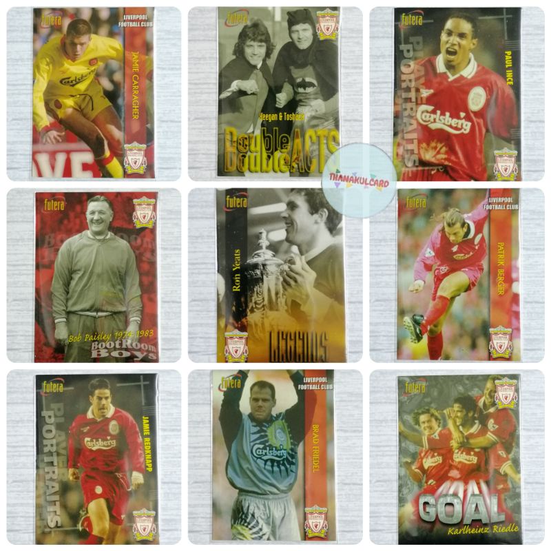 การ์ดฟุตบอล ลิเวอร์พูล FUTERA 1998 LIVERPOOL F.C. No.1-50 (จำหน่ายแยกใบ)