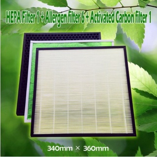 LG เครื่องฟอกอากาศ การเปลี่ยนแปลง Filter 1 ปี Set (HEPA filter 1 + Deodor filter 1 +  Allergen filter 6)