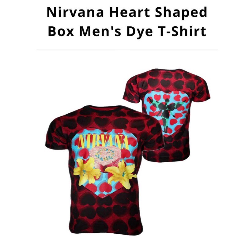 เสื้อวง Nirvana Heart Shape Box ลิขสิทธิ์แท้ 100%