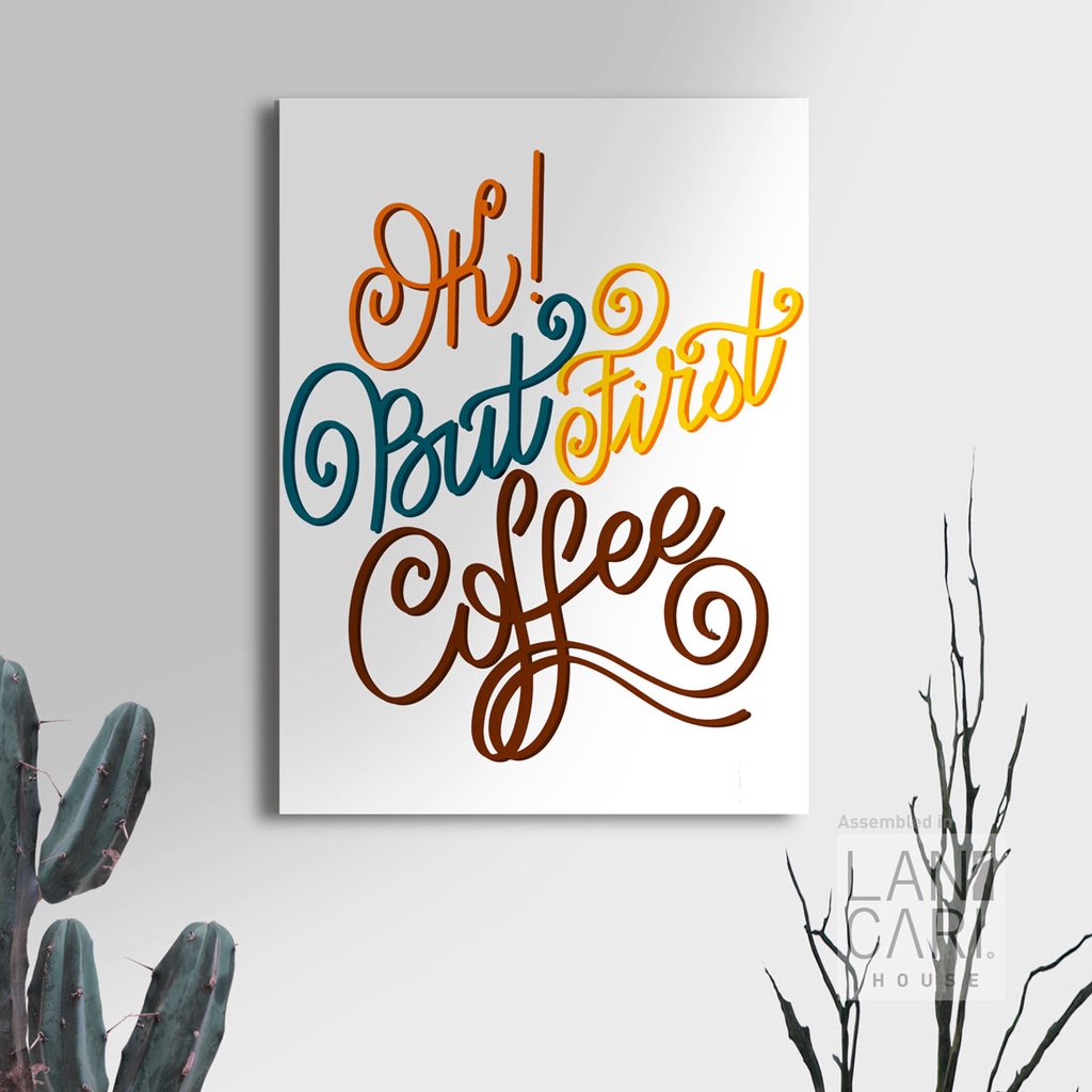 ตกแต่ง SMOOTH Ok! แต่ร้านอาหารกาแฟแรก Resto cafe Display Frameless Wall Decorative Room Wall Decorat