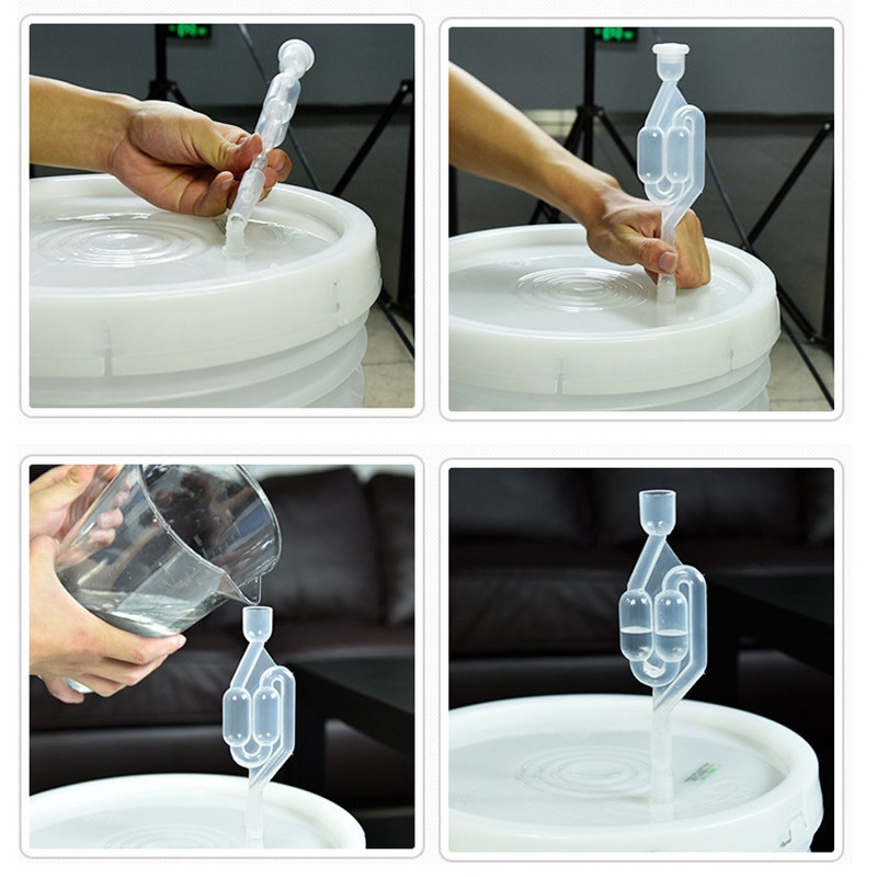 5L Plastic Bucket for Wine Fermentation Leakproof Container Beer