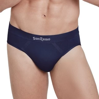 [ คุ้ม 4 ตัว ] Sanremo Brief แซนรีโม กางเกงในชาย กางเกงในผู้ชาย นุ่ม กระชับ ยืดหยุ่นคืนตัวดีมาก ใส่สบาย NIS-SRMSL3 (4 P)