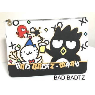 BAD BADTZ 2P เก็บเอกสาร กระเป๋าเอกสาร ซองเอกสาร อย่างดี มีผ้าซับด้านใน ลาย bad badtz 2P แบด ขนาด 35x25x2 cm BY 8118 SHOP