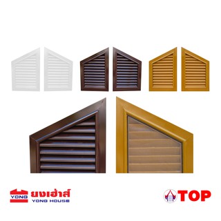 TOP จั่วระบายอากาศรุ่น GA-A ขนาด 40x60 ซม. สีขาว, สีน้ำตาล , สีสัก