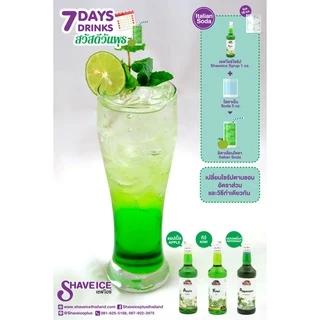 เชฟไอซ์ไซรัป กลิ่น เปปเปอร์มินท์ Shave Ice Syrup - Peppermint | น้ำหวานกลิ่นผลไม้รุ่นคลาสสิค อร่อย คุ้ม