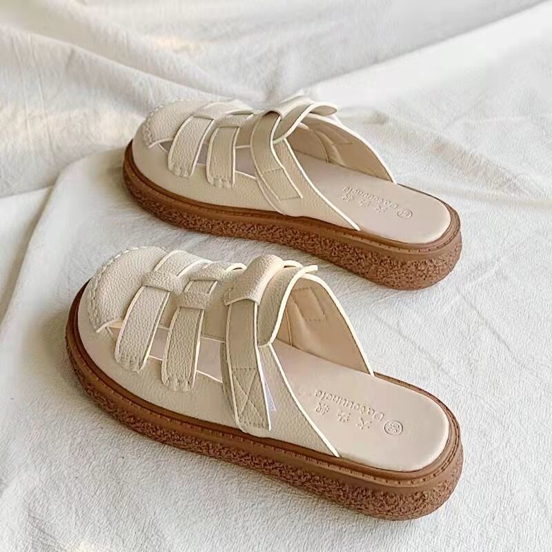 **ส่งจากไทย**รองเท้า💥Hot sale！baotou รองเท้าแตะแฟชั่น นิ่ม สวมใส่สบาย ใหม่  รองเท้าแตะผู้หญิง（35-40）