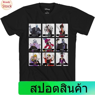 เสื้อยืดกีฬา Disney Villain Mugshot Emotions Graphic Tee Classic Vintage Movie Disneyland World Adult Tee Graphic T-Shir