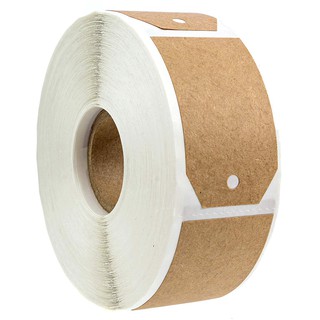 〄1.15 inchX2 inch Kraft Gift Tag Stickers / 300 Labels Per Roll/Permanent Adhesive