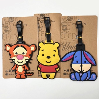 ป้ายแท็กที่อยู่ ลาย Snoopy Tigger น่ารัก สําหรับติดกระเป๋าเดินทาง