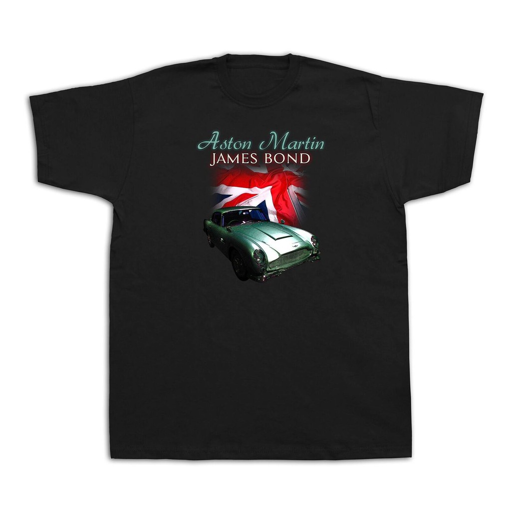 เสื้อยืด พิมพ์ลายธงอังกฤษ James Bond Aston Martin Db5 S 007 สําหรับผู้ชาย