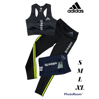 ชุดกีฬา  2 ชิ้น ชุดเซ็ตสปอร์ตบรากางเกงขายาวชุดโยคะผู้หญิง ST21