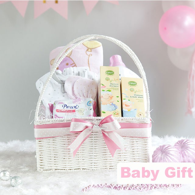 กระเช้าเด็กอ่อน เซ็ตเด็กแรกเกิด baby gifts E005 Shopee Thailand