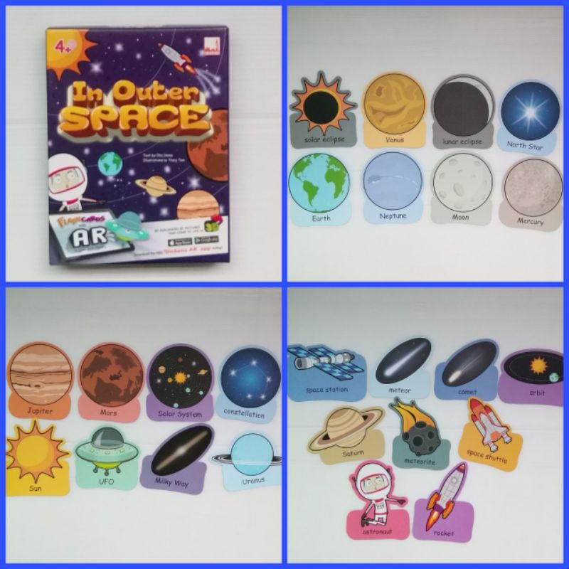 In outer space AR card
