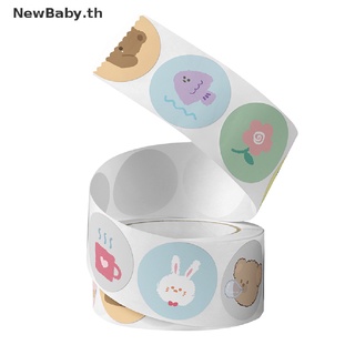 Newbaby สติกเกอร์ฉลาก ลายสัตว์ สําหรับติดตกแต่ง 500 ชิ้น