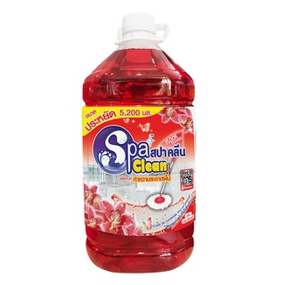 น้ำยาถูพื้น กลิ่นลิลลี่ซีเครท HM Spaclean HM  สีแดง ขนาด 5.2 ลิตร น้ำยาถูพื้น Floor Cleaner Lily Secret HM Spaclean HM R