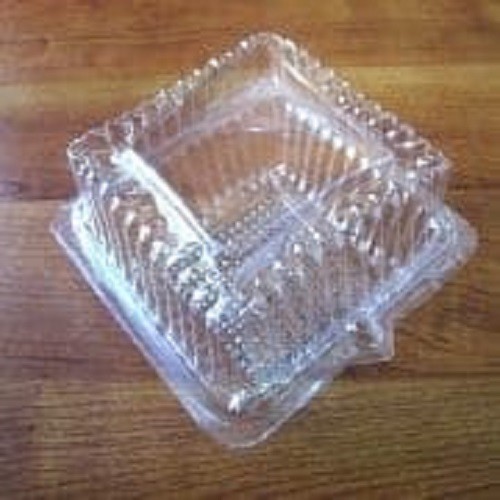 COMBO 50 กล่องเค้กพลาสติก H52 HEIGHT 11 X 11 X 8 CM