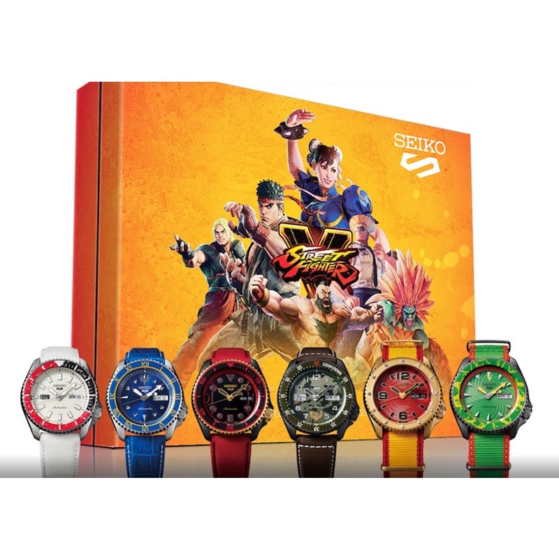 Seiko 5 Sports Street Fighter V Limited Edition SRPF17,SRPF19,SRPF20,SRPF21,SRPF23,SRPF24