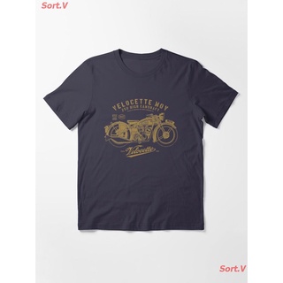 รถจักรยานยนต์ Velocette MOV 250 - 1937 In Gold Essential T-Shirt เสื้อยืดพิมพ์ลาย เสื้อยืดคู่รัก