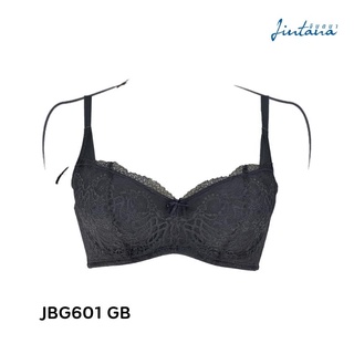 Jintana เสื้อชั้นใน (เสริมโครง) รุ่น Glamour รหัส JBG601 สีเทาเข้ม