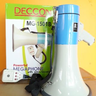 โทรโข่ง DECCON MG-1501B เครื่องช่วยสอน 40W ขนาด 8"