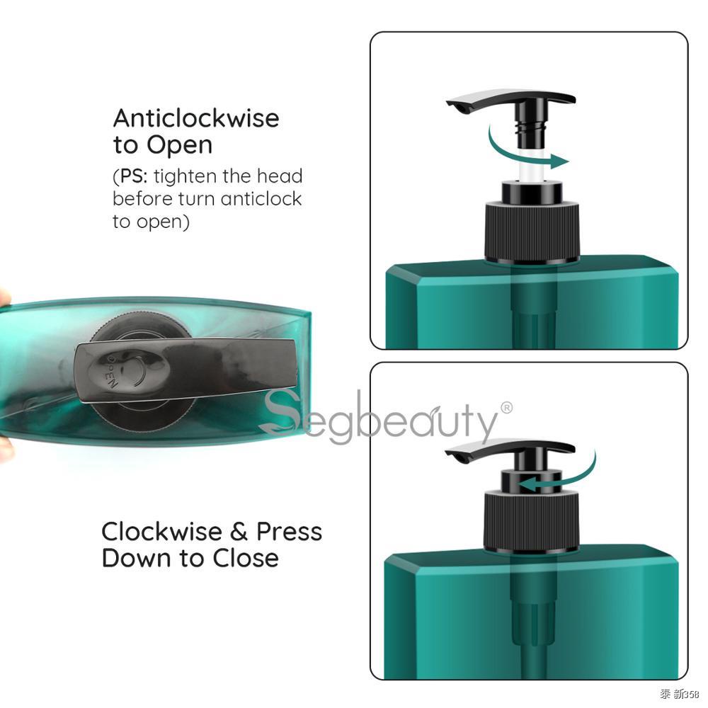 Segbeauty 3pcs Set Shampoo Dispenser Bottle 400ml Refillable Bathroom Soap Bottle Pump Press Lotion Body Shower Gel Cont Shopee Thailand