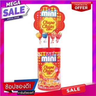 จูปาจุ๊ปส์ มินิ อมยิ้มรวมรส ขนาด 6 กรัม แพ็ค 50 ไม้ Chupa Chups Mini 6 g x 50 pcs