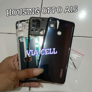 ของแท้ เคสโทรศัพท์มือถือ ปิดด้านหลัง กรอบตรงกลาง กระดูก สําหรับ Oppo A15 A15