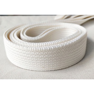 เทปผ้าดิบ สายกระเป๋าผ้าขนาด1นิ้ว ความยาว50หลา เนื้อคอตตอนผสม…