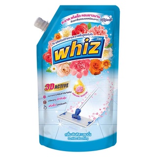 Whiz วิซ 3D แอคทีฟ ผลิตภัณฑ์ทำความสะอาดพื้นสูตรเข้มข้น กลิ่นซันคิส บลูมมิ่ง 800 มล.