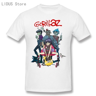 เสื้อยืดแขนสั้นลําลอง คอกลม พิมพ์ลายวงร็อค Gorillaz Chakakhan Noodle Murdoc Russel แฟชั่นสําหรับผู้ชาย และผู้หญิง