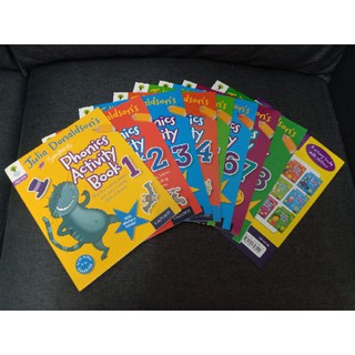 (New)Julia Donaldson Songbirds Phonics Activity Book 1-8, Oxford Reading Treeหนังสือแบบฝึกหัด Phonics ชุด 8 เล่ม