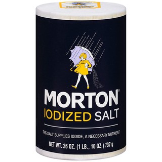 ✨ขายดี✨ Morton iodized Salt 737g เกลือเสริมไอโอดีน คุณภาพระดับพรีเมี่ยม