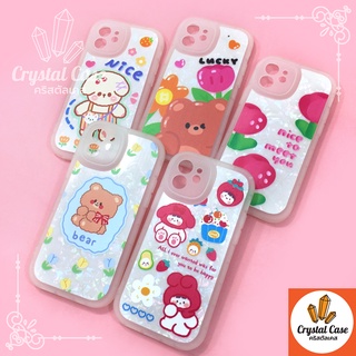 เคสมือถือนิ่มขุ่นกันกล้อง 7+ 11 11 promax 12 12promax 13 13promax TPU ลายเกร็ดน้ำแข็งพิมพ์การ์ตูนน่ารัก