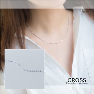 s925 Cross necklace สร้อยคอเงินแท้ แบบ cross สวยเรียบง่าย ใส่สบาย เป็นมิตรกับผิว