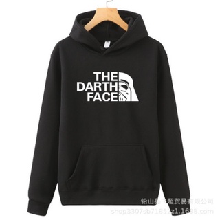 ใหม่เสื้อกันหนาวเสื้อฮู้ดดี้พิมพ์ลาย The Darth Face สําหรับผู้ชาย