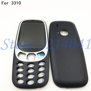 ใหม่เคสสําหรับ nokia 3310+ปุ่มกด+ฝาครอบแบตเตอรี่