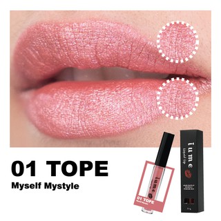 ลิปจิ้มจุ่ม ไอยูมี #01.Tope สีชมพูหวานสดใส ลิปแมทเนื้อน้ำ สีสวยอ่อนโยน ลิปแมท เพื่อริมฝีปากชุ่มชื้น