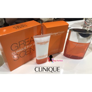 Clinique Happy For Men Gift Set Edt 100 ml. / Aftershave Balm 50 ml.