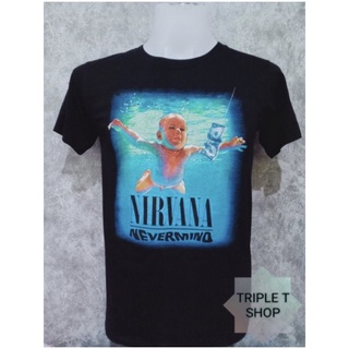 เสื้อยือคอกลมสกรีนลายNIRVANA