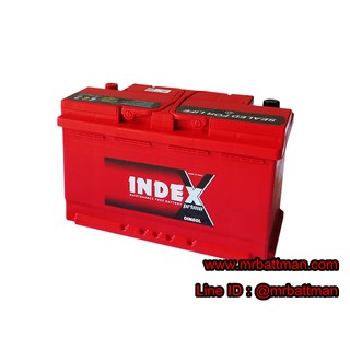 แบตเตอรี่รถยนต์ INDEX DIN80L