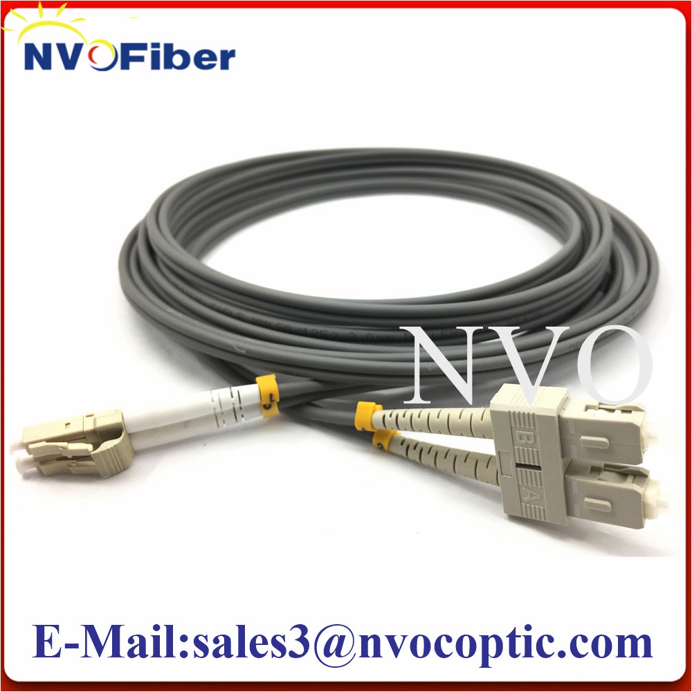 5PCS/Lot LC-SC Multi-Mode OM1 62.5/125 OM2 OM3-150 50/125 3.0mm 5M LSZH Jacket Armored Cable Duplex 