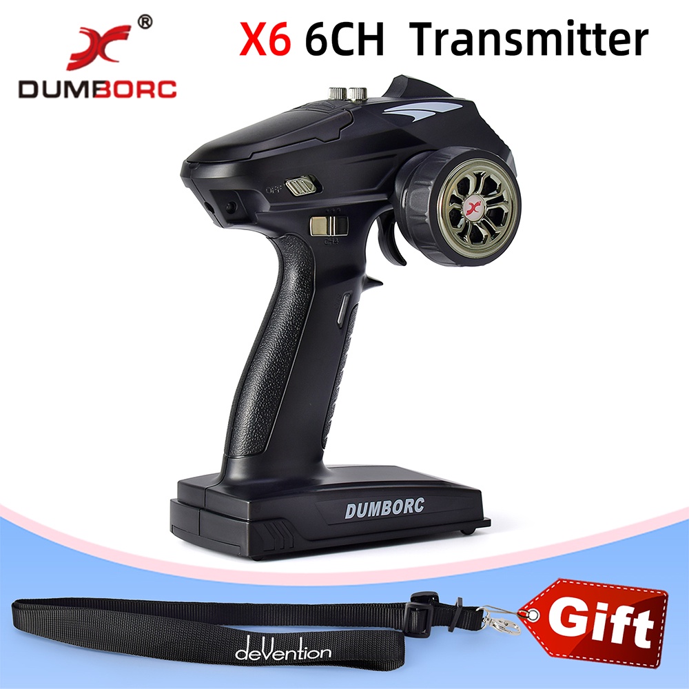 < ฟรีสายรัด > รีโมทคอนโทรลร้อน DumboRC X6 X6PM-350 2.4G 6CH เครื่องส่งสัญญาณ X6F/X6FG (Gyro) ตัวรับส