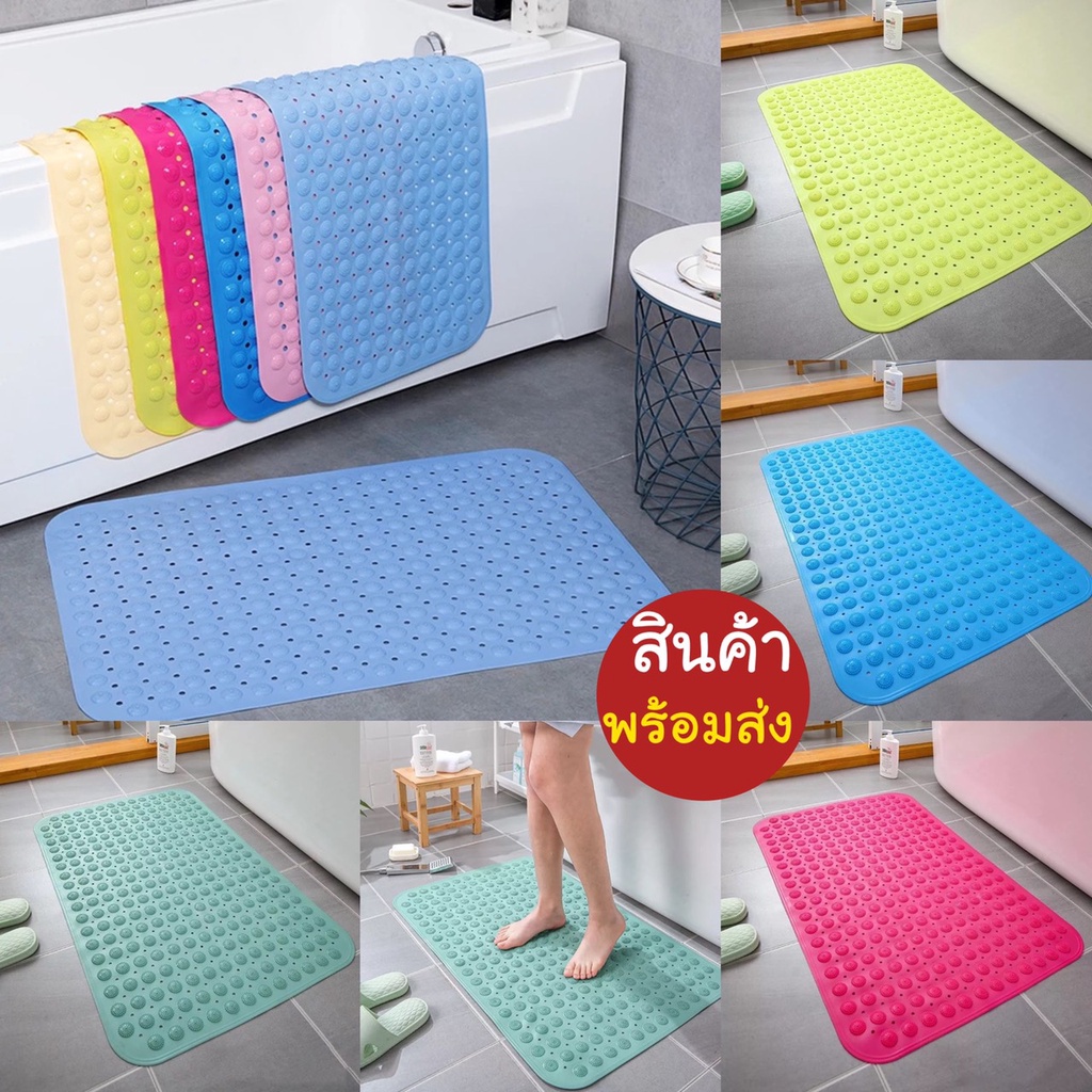 LIKING แผ่นกันลื่น แผ่นกันลื่นในห้องน้ำ แผ่นยางPVC ขนาด36x70 cm.