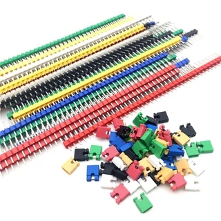 (2ชิ้น/ 5ชิ้น) ก้างปลา ตัวผู้ ตัวเมีย จั้มเปอร์ Pin Header Male Female 40 pins pitch 2.54mm single Row IDC connector 40p