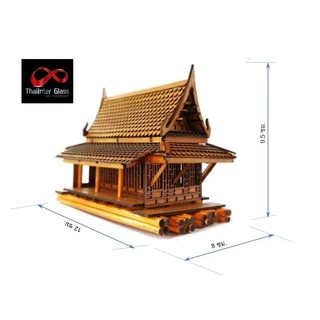 🧨โมเดลบ้าน บ้านเรือนไทย บ้านไอ้ไข่ เรือนไทยภาคใต้ 🧨เจ้าเดียวเท่านั้น‼️กระท่อมไม้ ของไหว้ไอ้ไข่ ราคาส่ง