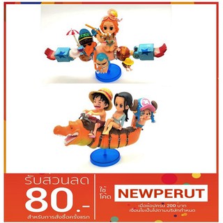 Model One Piece และ เพื่อน ๆ Set 6 ตัว สูง 7 cm.(แปลงร่าง)